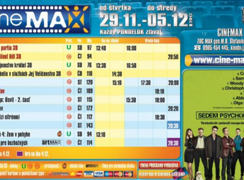 Aktuálny program Cinemax-u