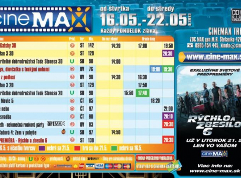 Aktuálny program CINEMAX-u