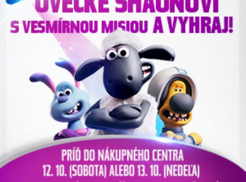 Pomôž Ovečke Shaunovi s novou vesmírnou misiou a vyhraj ovečkovské ceny!