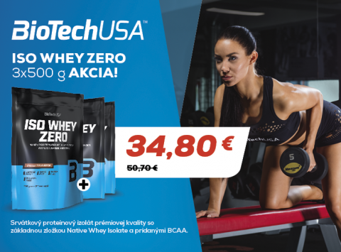 Novembrová akcia v predajni Bio Tech USA  ISO WHEY ZERO za akciovú cenu