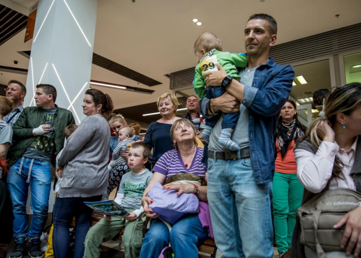 Preteky lezúňov v nákupnom centre OC MAX Trenčín - fotografia č. 1