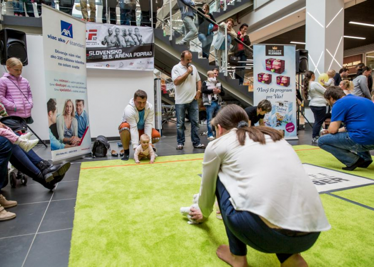 Preteky lezúňov v nákupnom centre OC MAX Trenčín - fotografia č. 1