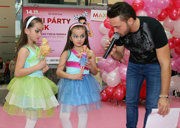 Maxi párty bábik - FOTOGALÉRIA v nákupnom centre OC MAX Trenčín - fotografia č. 1