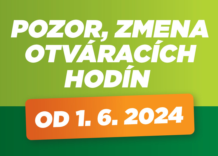 ZMENA OTVÁRACÍCH HODÍN v nákupnom centre OC MAX Poprad