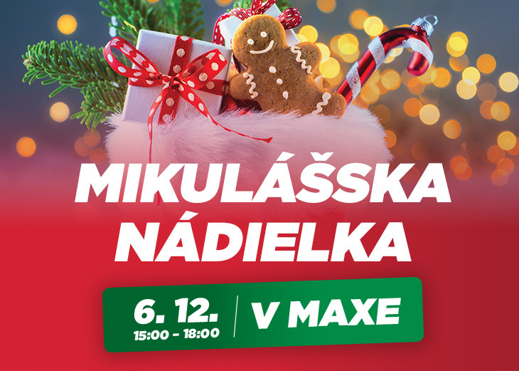 Mikulášska nádielka v nákupnom centre OC MAX Nitra