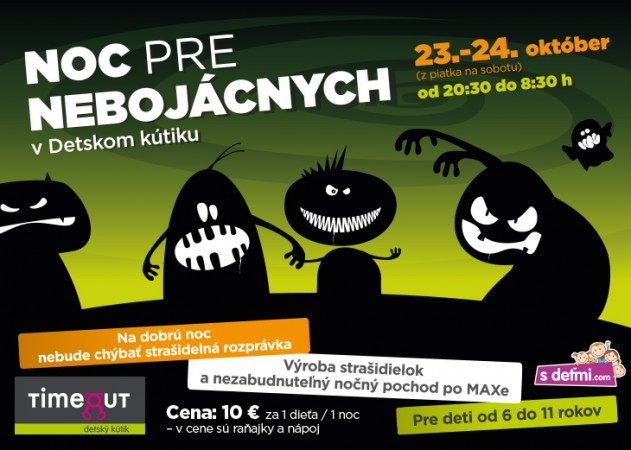 Noc pre nebojácnych v nákupnom centre OC MAX Trenčín