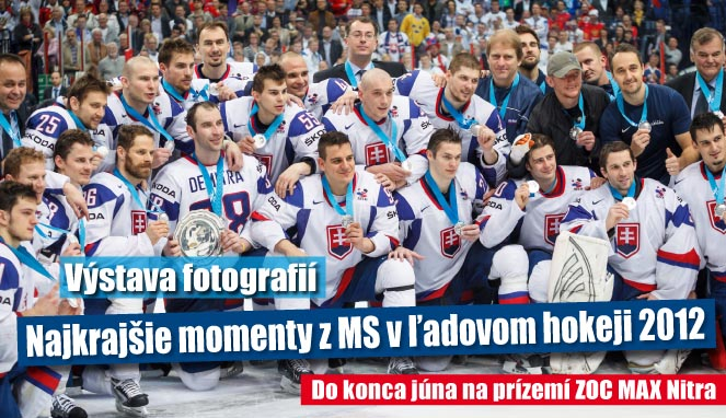 Najkrajšie momenty z MS v ľadovom hokeji 2012 v nákupnom centre OC MAX Nitra