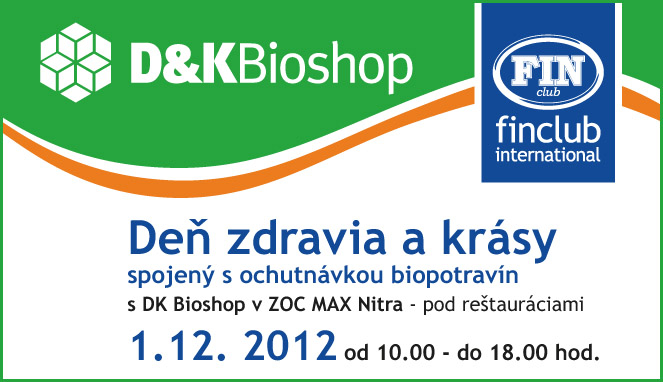 Deň zdravia a krásy spojený s ochutnávkou biopotravín v nákupnom centre OC MAX Nitra