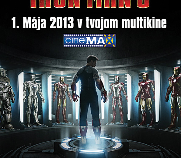 IRON MAN 3 3D už 1. mája v nákupnom centre OC MAX Poprad