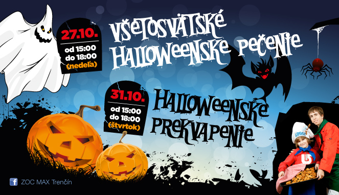 Všetosvätské halloweenske pečenie v nákupnom centre OC MAX Trenčín