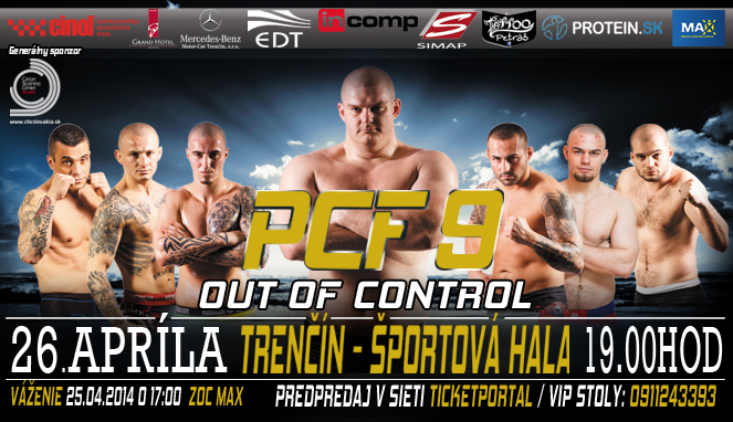 PCF 9 - OUT OF CONTROL v nákupnom centre OC MAX Trenčín