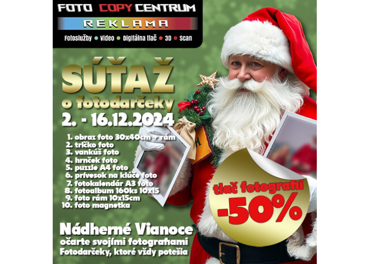 VIANOČNÁ SÚŤAŽ S PHOTO COPY CENTRUM, Obchodné a nákupné centrum MAX Poprad 