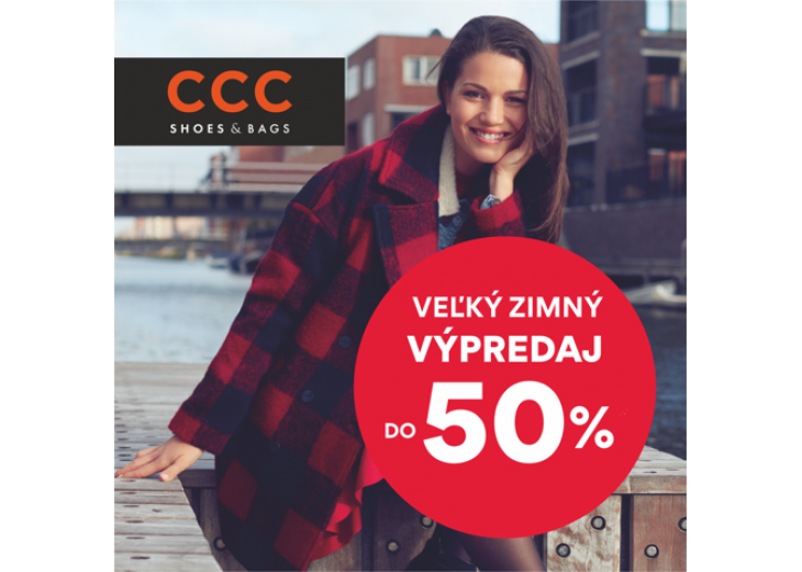 Veľký zimný výpredaj v CCC, Obchodné a nákupné centrum MAX Nitra