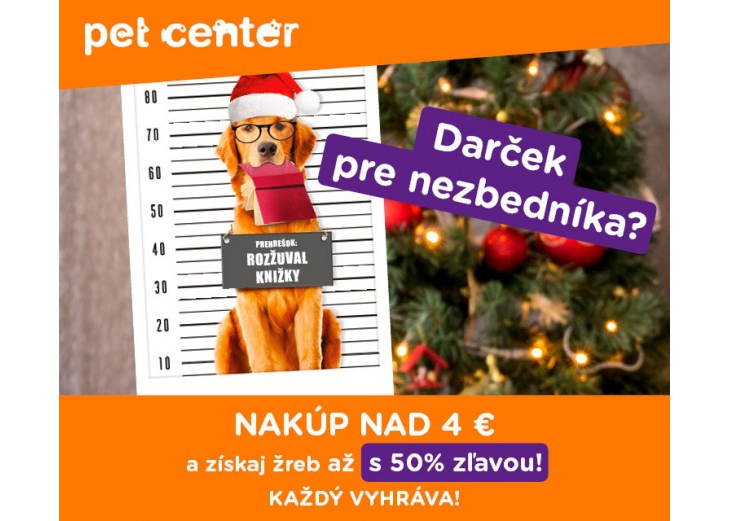 Vyskúšajte svoje šťastie! Nakúpte v predajni Pet Center, Obchodné a nákupné centrum MAX Nitra