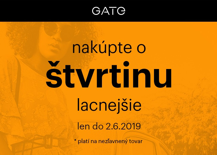 Nakúpte v GATE až o ¼ lacnejšie, Obchodné a nákupné centrum MAX Nitra