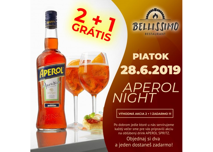 APEROL NIGHT na letnej terase reštaurácie Bellissimo, Obchodné a nákupné centrum MAX Nitra