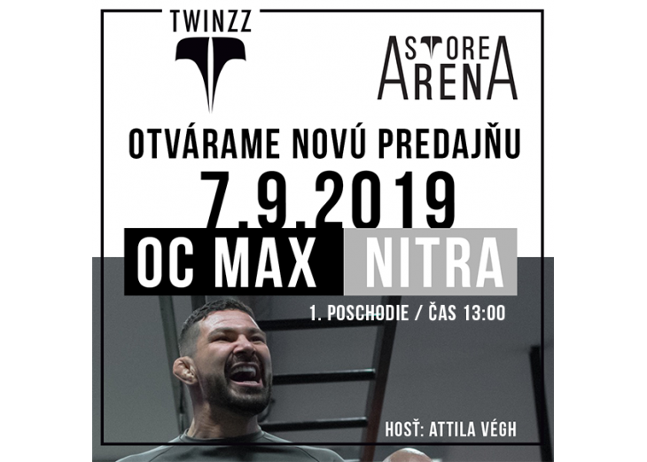 Otvárame pre vás novú predajňu ARENA STORE, Obchodné a nákupné centrum MAX Nitra