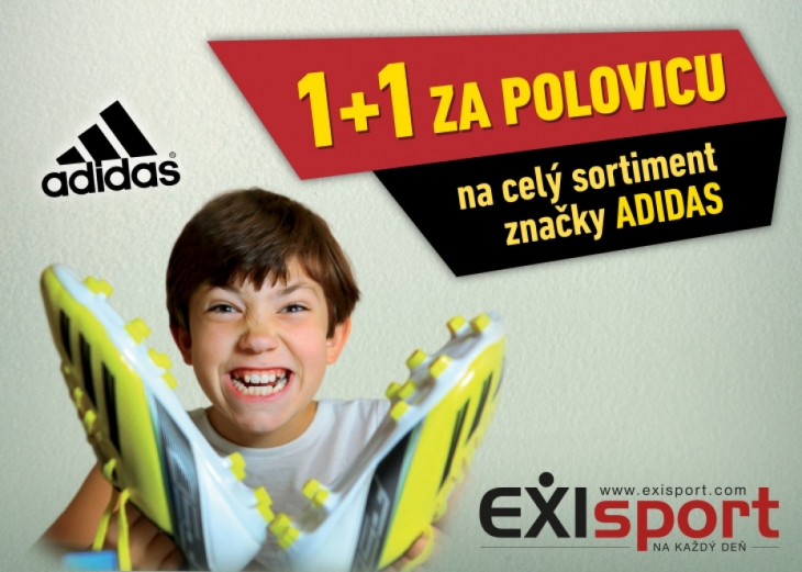 ADIDAS v akcii 1+1 za polovicu, Obchodné a nákupné centrum MAX Nitra