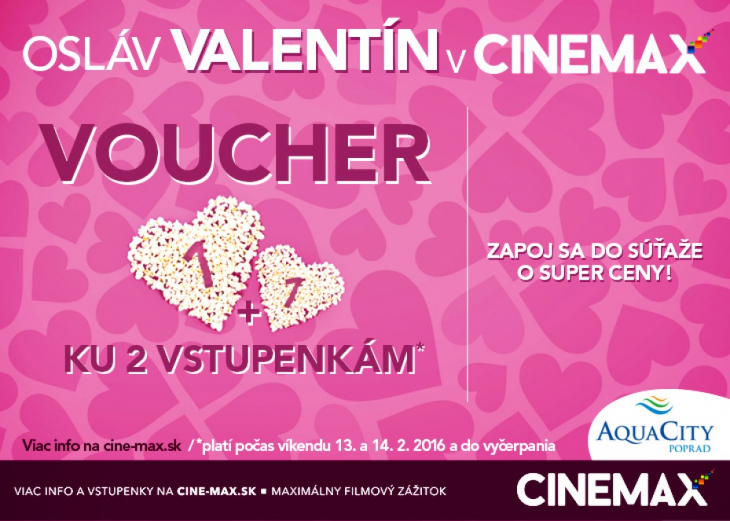 Valentín v CINEMAXe, Obchodné a nákupné centrum MAX Nitra