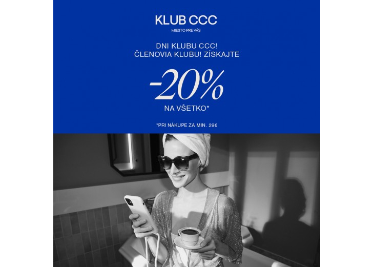 Oslávte s nami Dni Klubu CCC a nakupujte so zľavou!, Obchodné a nákupné centrum MAX Trenčín