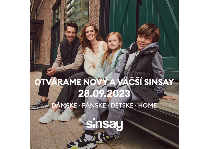Ste pripravení na otvorenie novej predajne SINSAY?, Obchodné a nákupné centrum MAX Trenčín