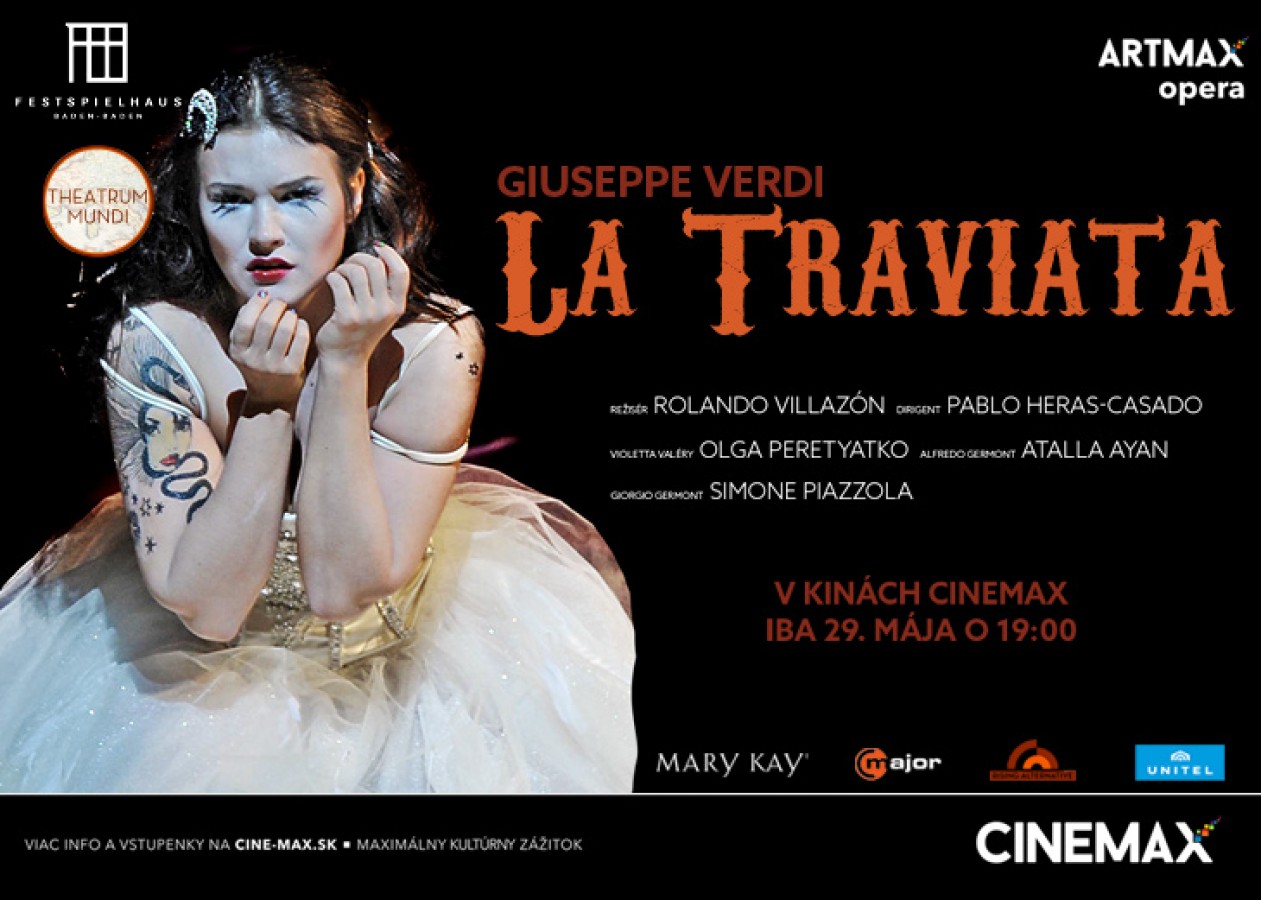 <b>La</b> <b>Traviata</b> v CINEMAXe Zľavy a akcie v OC MAX Nitra.