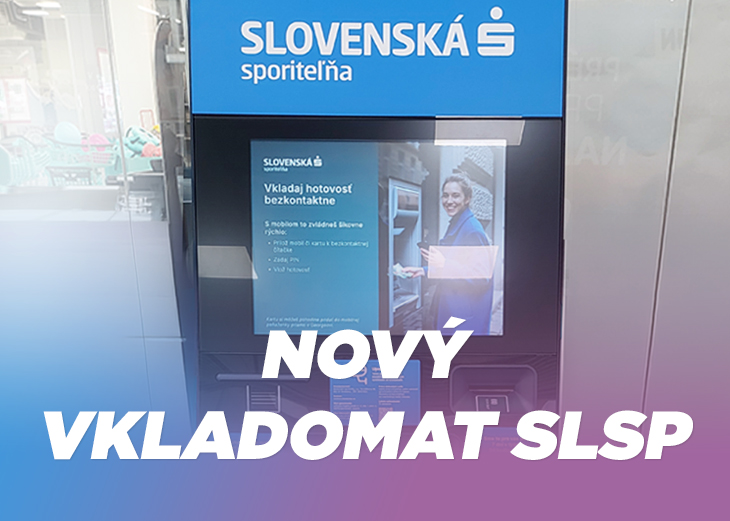 Nový vkladomat Slovenskej sporiteľne